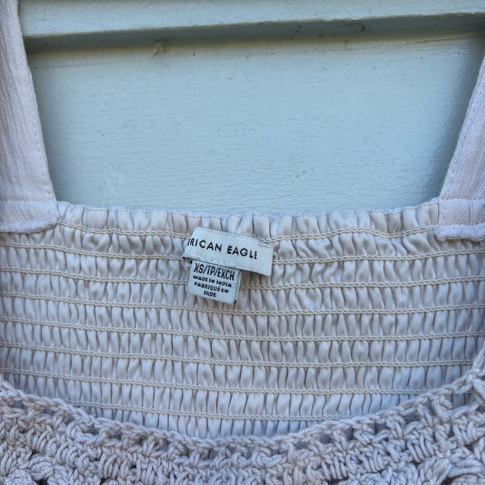 Elegant Cream Crochet Women's Top - Picture 7 of 8